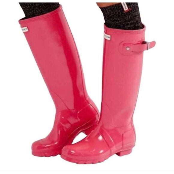 Hunter Other - HUNTER Original Pink Glitter Rain Boot Size 2